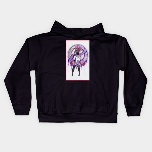 Akemi Homura Kids Hoodie by Nenril